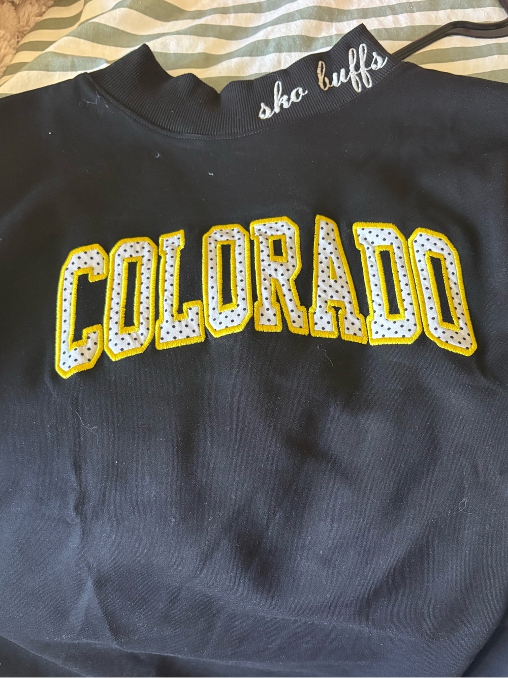 Colorado Graphic Sweatshirt - Black & Yellow